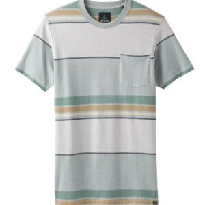 Prana Dominic Crew Men's Polo Color Agave SIze M